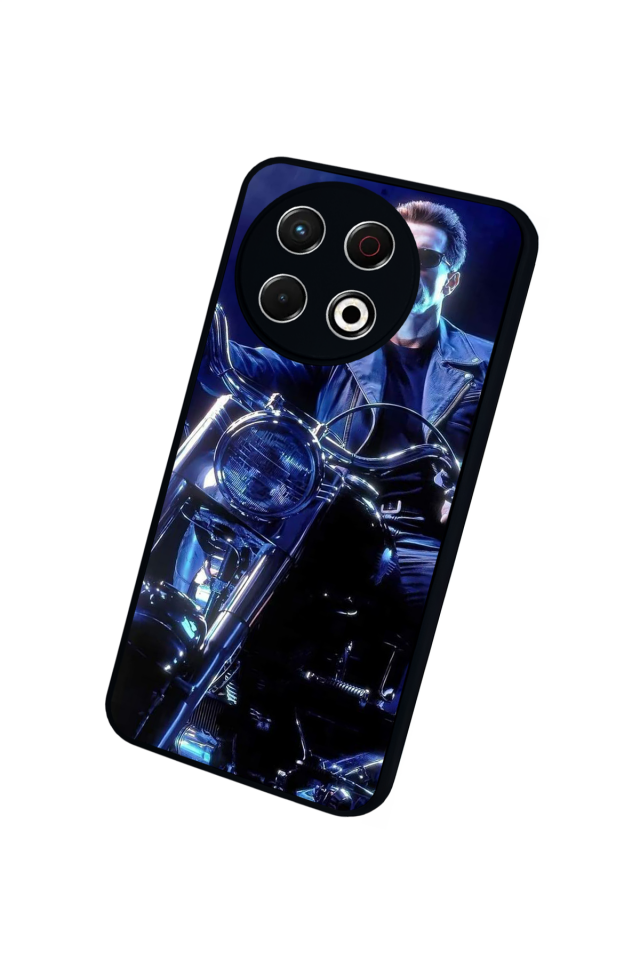 Tecno Spark 30 Pro Uyumlu Terminator Tasarımlı Glossy Premium Kılıf