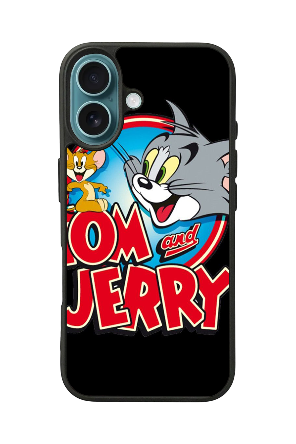 iPhone 16 Plus Uyumlu Tom And Jerry Tasarımlı Glossy Premium Kılıf