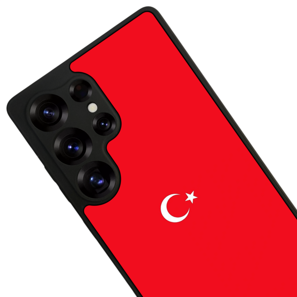 Samsung Galaxy S25 Ultra Uyumlu Türk Bayragi Tasarımlı Glossy Premium Kılıf