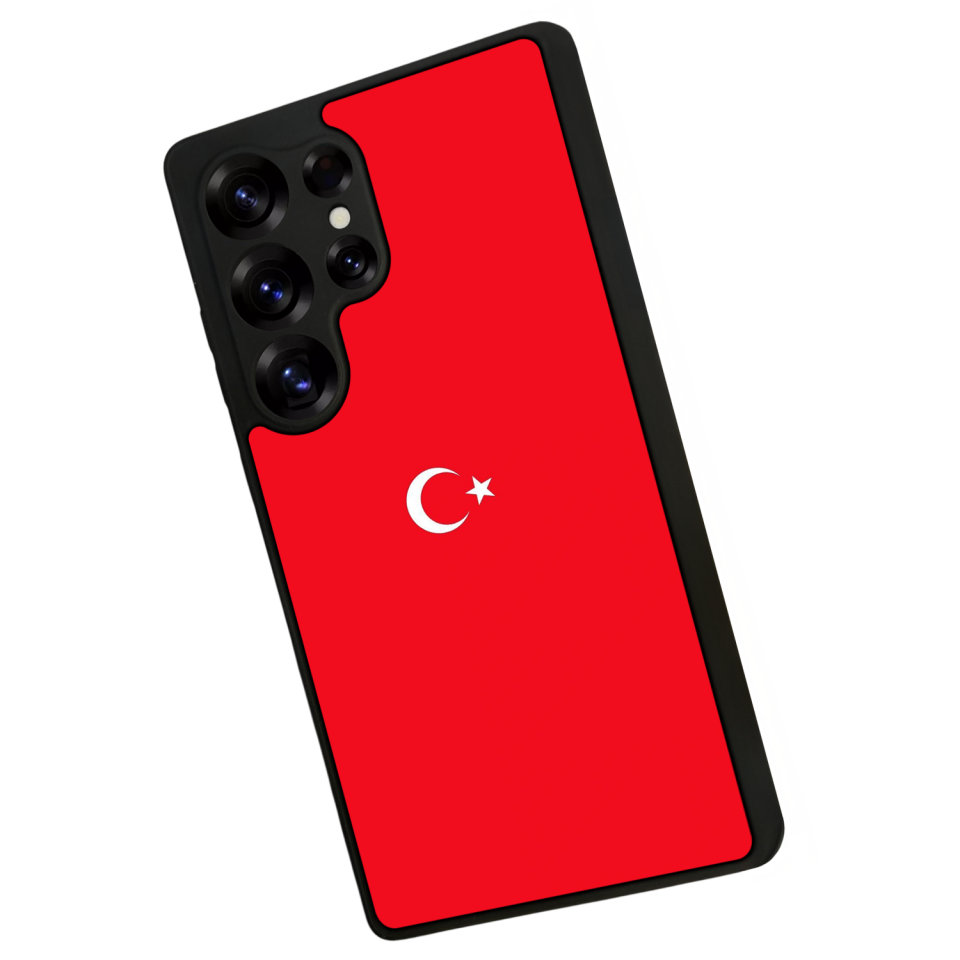 Samsung Galaxy S25 Ultra Uyumlu Türk Bayragi Tasarımlı Glossy Premium Kılıf