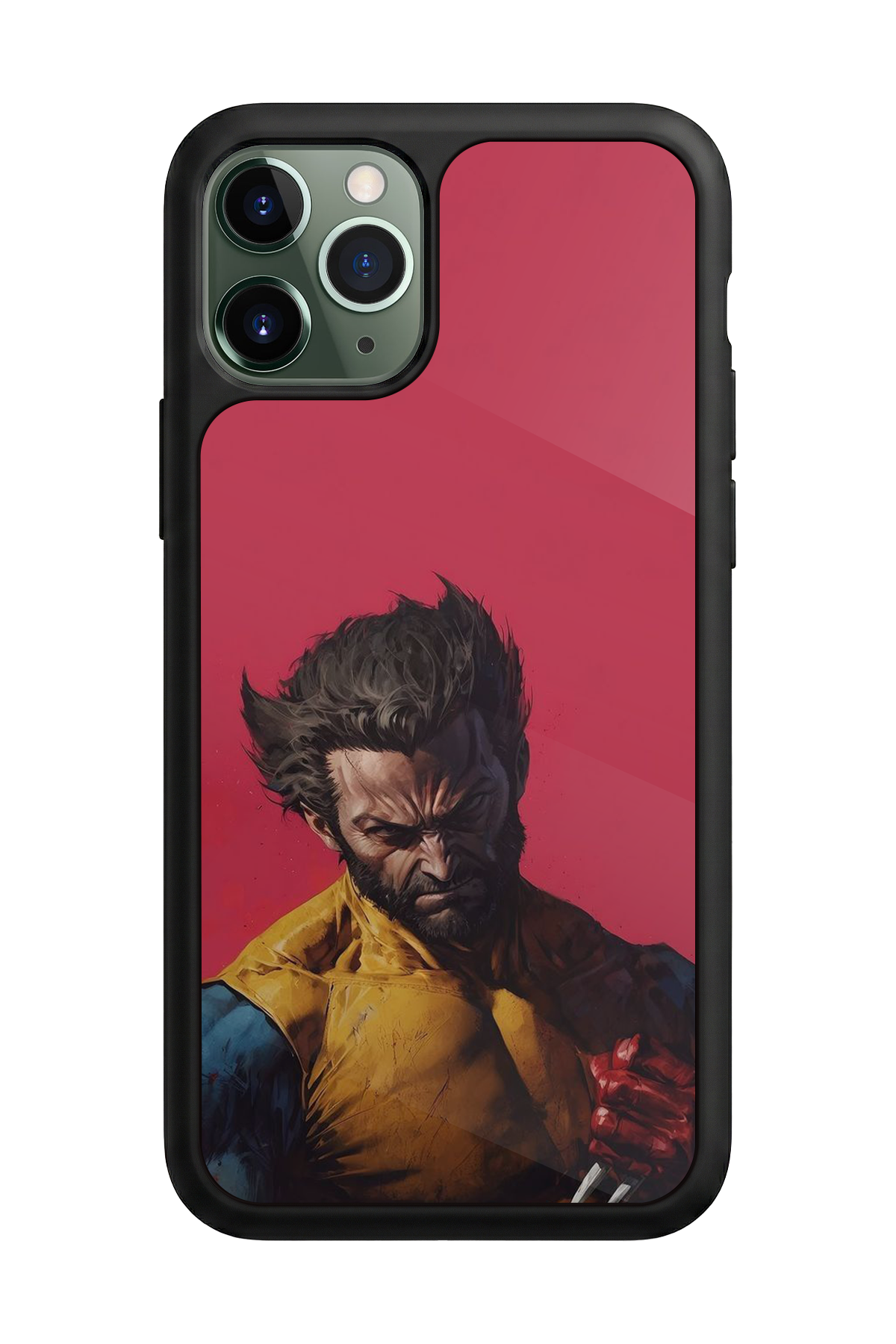 iPhone 11 Pro Max Uyumlu Wolverine Tasarımlı Glossy Premium Kılıf