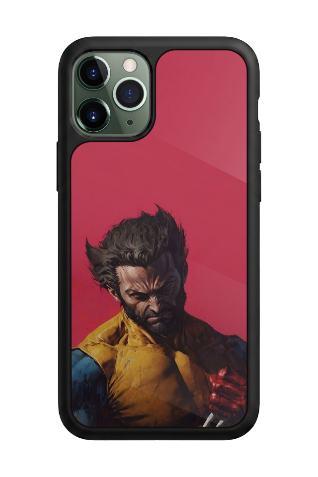 iPhone 11 Pro Max Uyumlu Wolverine Tasarımlı Glossy Premium Kılıf