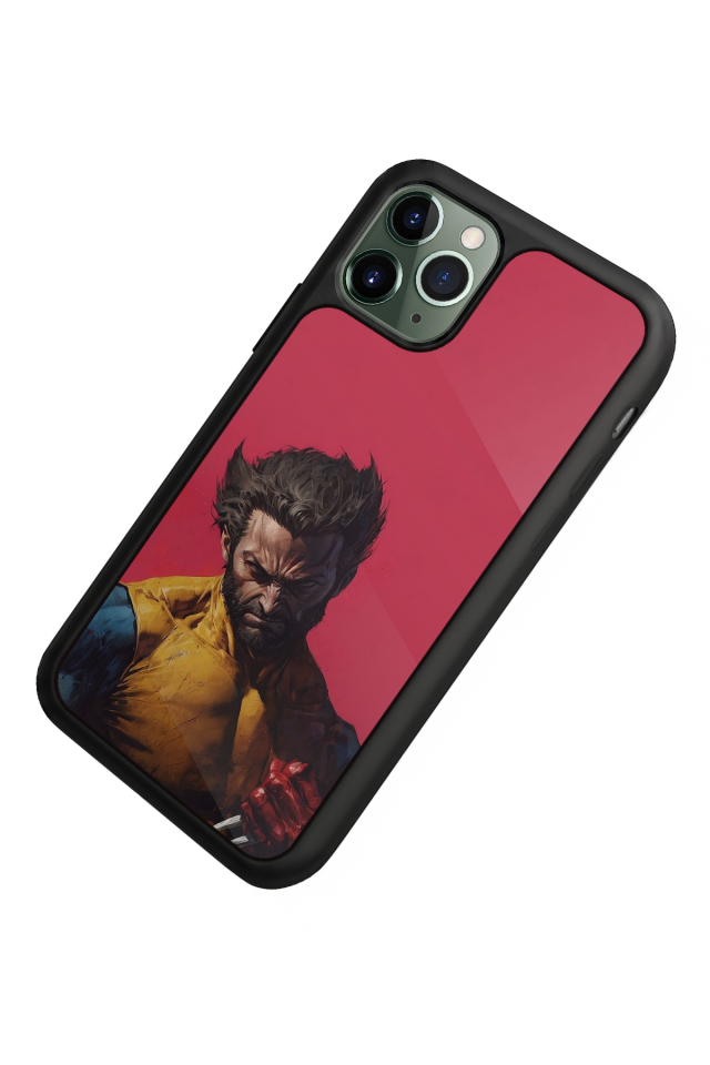 iPhone 11 Pro Max Uyumlu Wolverine Tasarımlı Glossy Premium Kılıf