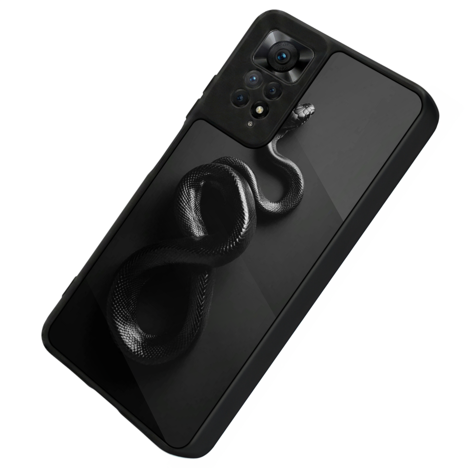Xiaomi Redmi Note 11 Pro Uyumlu Yılan Tasarımlı Glossy Premium Kılıf