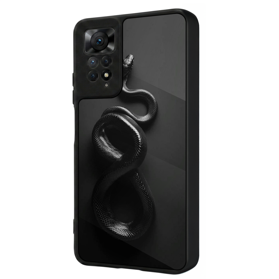 Xiaomi Redmi Note 11 Pro Uyumlu Yılan Tasarımlı Glossy Premium Kılıf