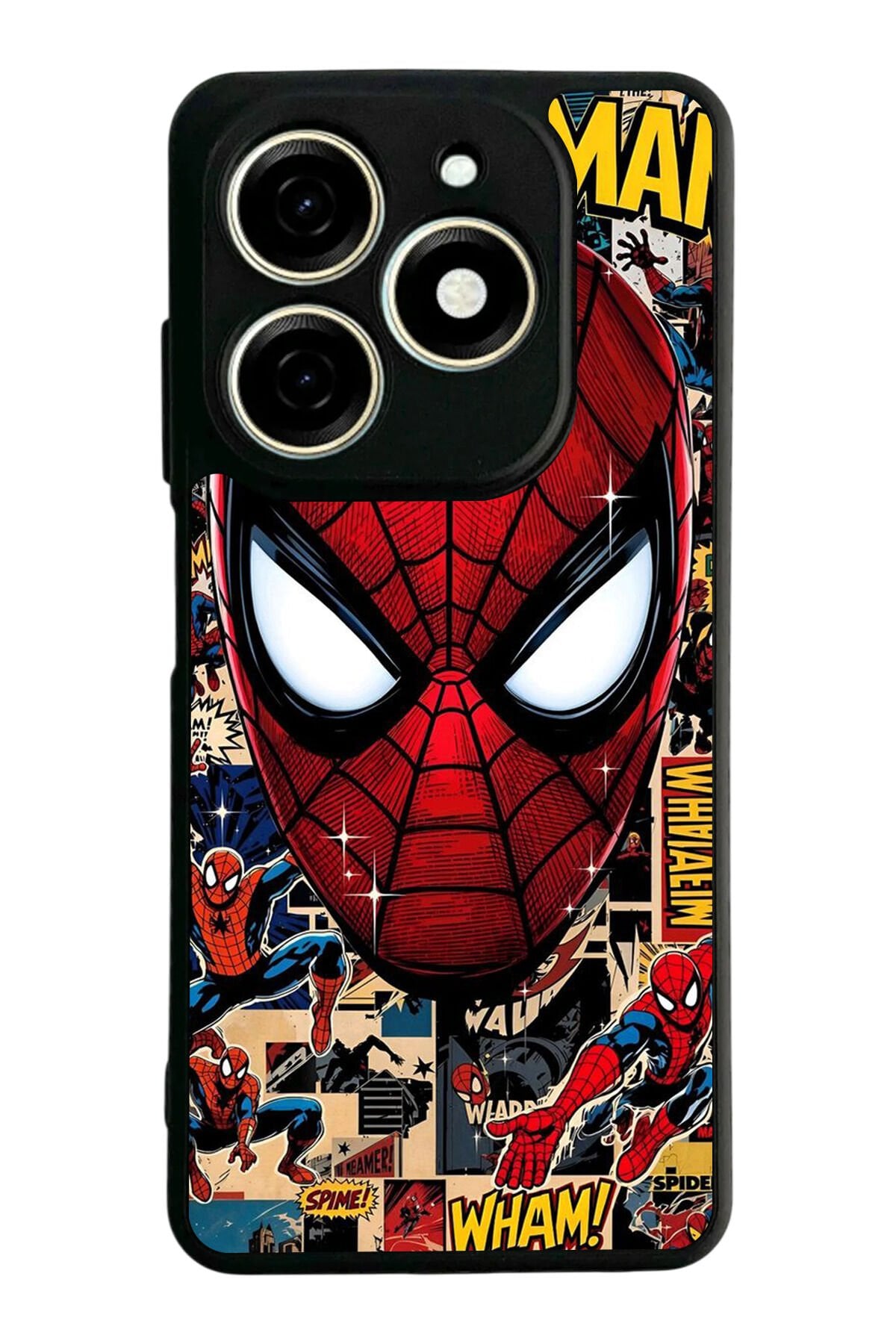 Tecno Spark 20/20C Uyumlu Spider Man ( Örümcek Adam ) Tasarımlı Glossy Premium Kılıf