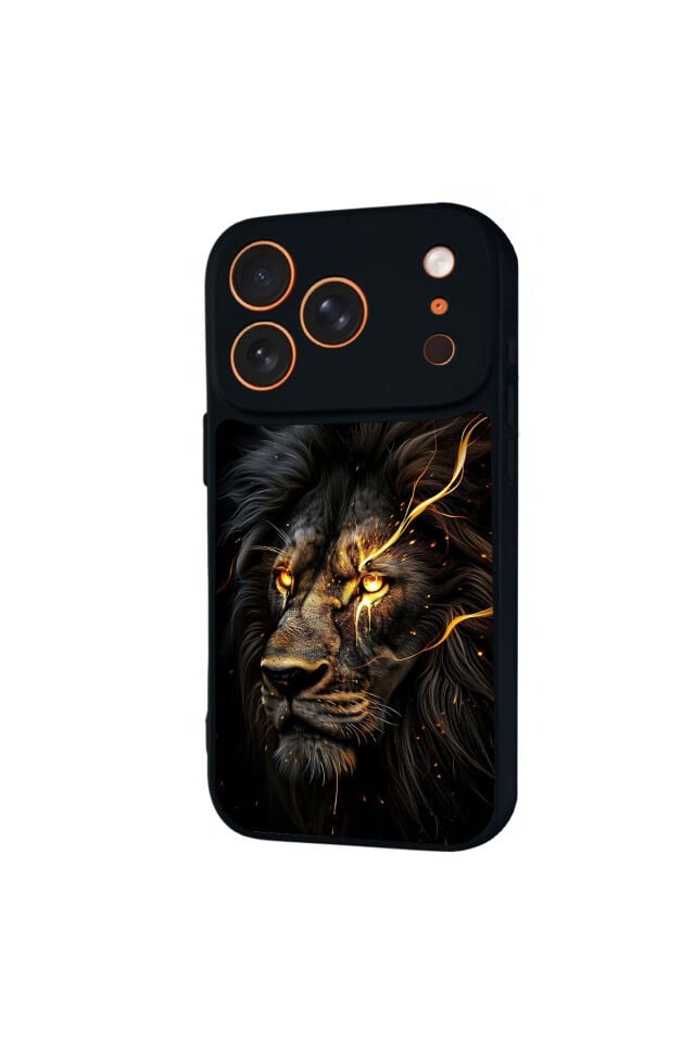 iPhone 17 Pro Max Uyumlu Aslan Tasarımlı Glossy Premium Kılıf