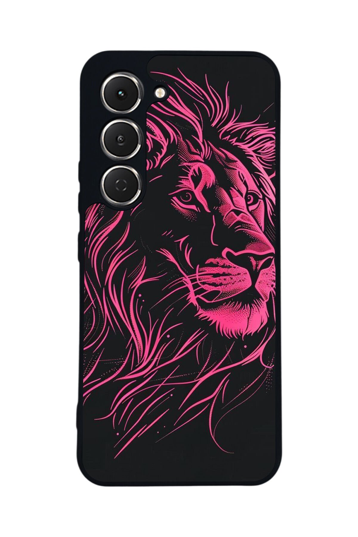 Tecno Spark 40 Pro Uyumlu Aslan Tasarımlı Glossy Premium Kılıf