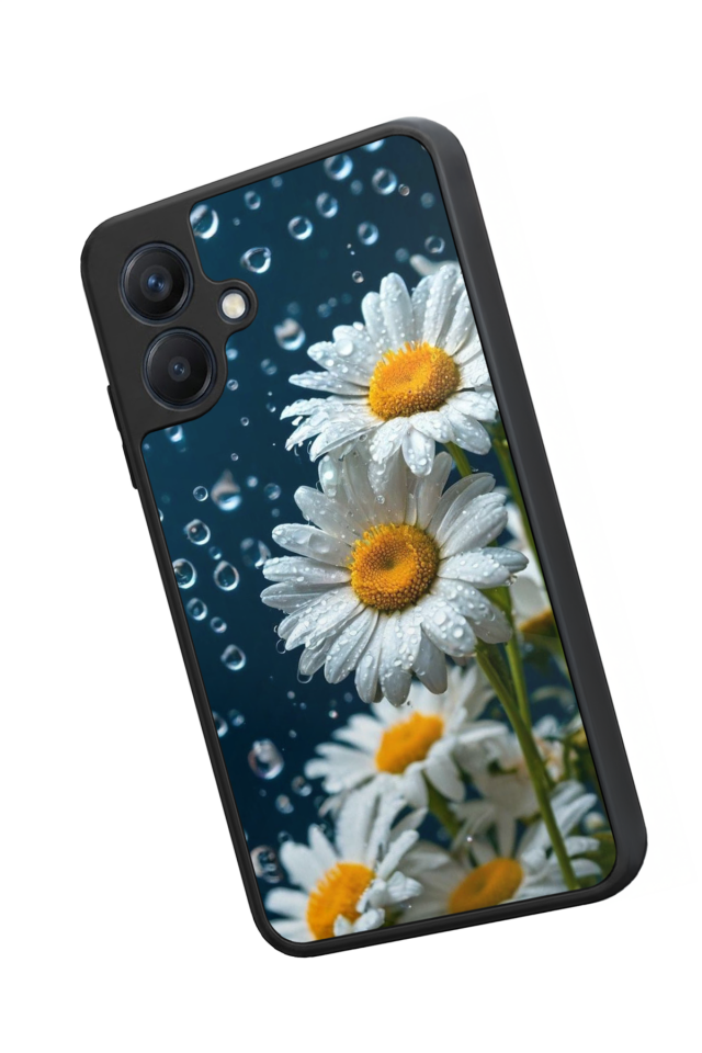 Samsung Galaxy A07 Uyumlu Cicek Tasarımlı Glossy Premium Kılıf