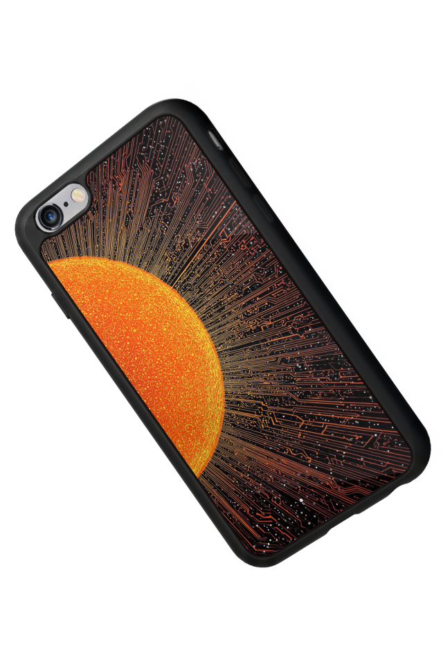 iPhone 6s Plus Uyumlu Güneş Tasarımlı Glossy Premium Kılıf