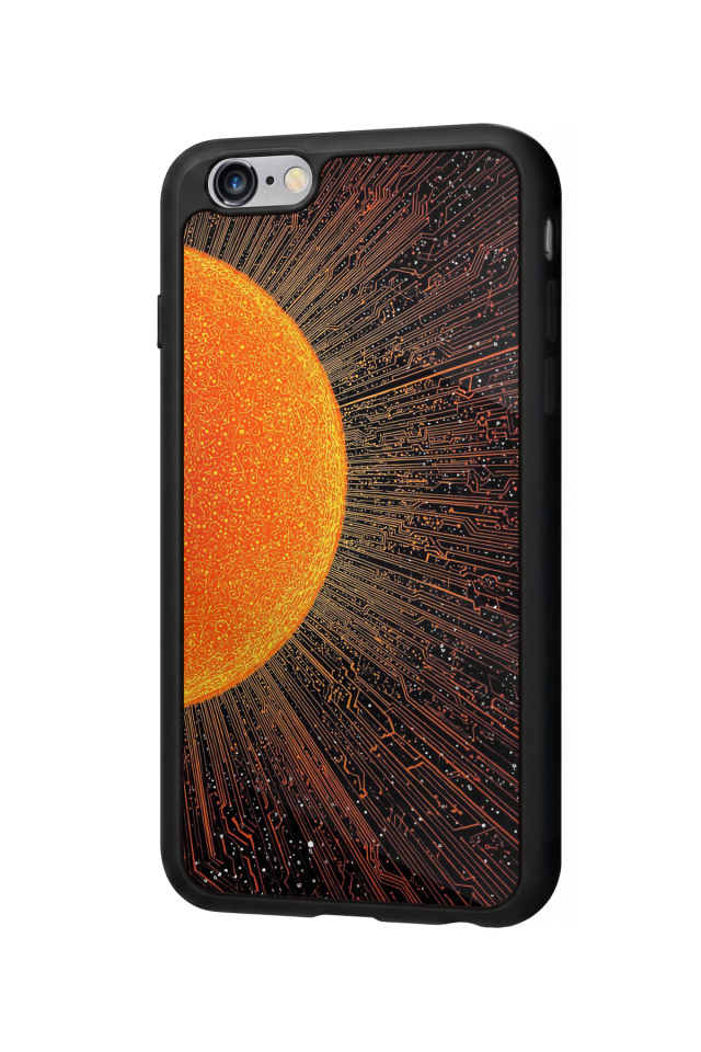iPhone 6s Plus Uyumlu Güneş Tasarımlı Glossy Premium Kılıf