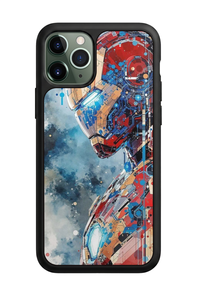 iPhone 11 Pro Uyumlu Iron Man ( Demir Adam ) Tasarımlı Glossy Premium Kılıf