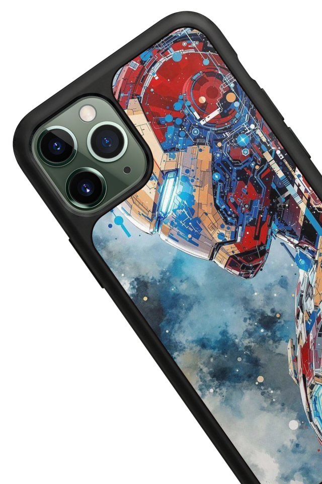iPhone 11 Pro Uyumlu Iron Man ( Demir Adam ) Tasarımlı Glossy Premium Kılıf