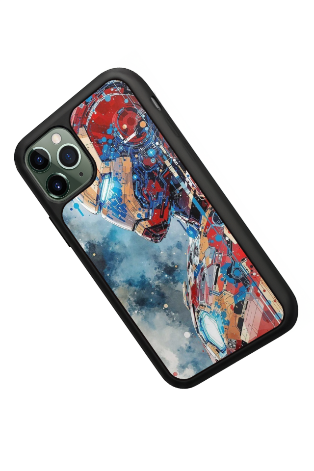 iPhone 11 Pro Uyumlu Iron Man ( Demir Adam ) Tasarımlı Glossy Premium Kılıf