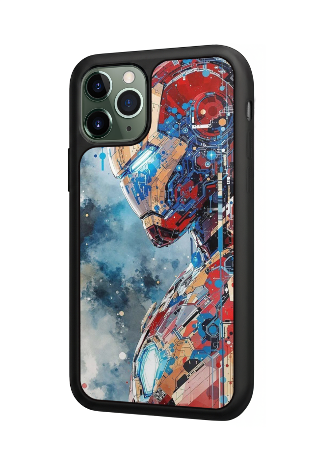 iPhone 11 Pro Uyumlu Iron Man ( Demir Adam ) Tasarımlı Glossy Premium Kılıf