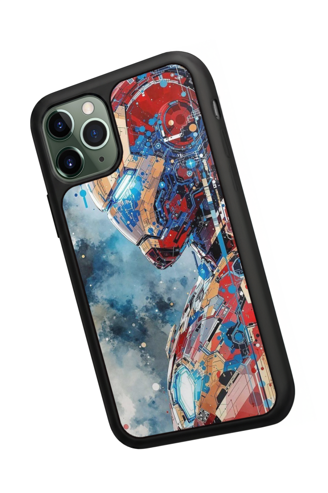 iPhone 11 Pro Uyumlu Iron Man ( Demir Adam ) Tasarımlı Glossy Premium Kılıf