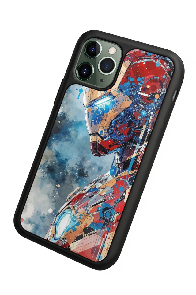 iPhone 11 Pro Uyumlu Iron Man ( Demir Adam ) Tasarımlı Glossy Premium Kılıf