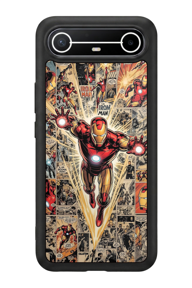 Tecno Spark Slim 5G Uyumlu  Iron Man ( Demir Adam ) Tasarımlı Glossy Premium Kılıf