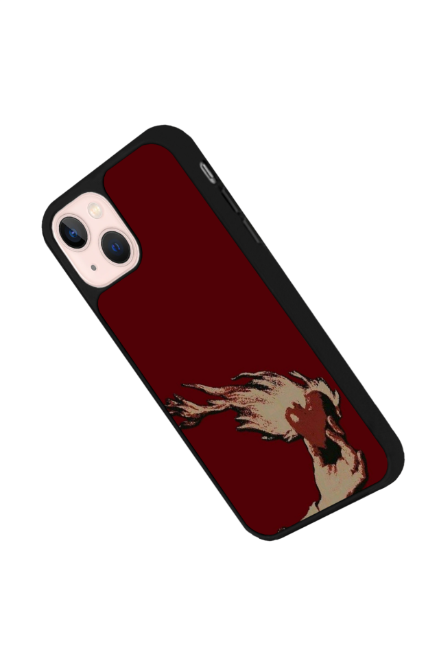 iPhone 14 Plus Uyumlu Kalp Love Tasarımlı Glossy Premium Kılıf