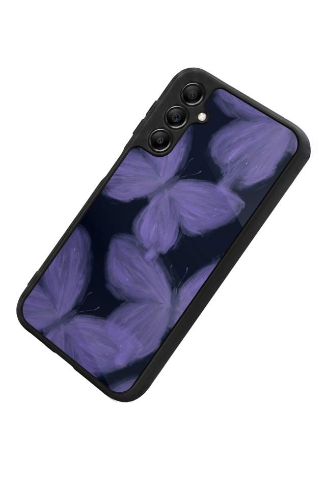 Samsung Galaxy A14 Uyumlu Kelebek Tasarımlı Glossy Premium Kılıf