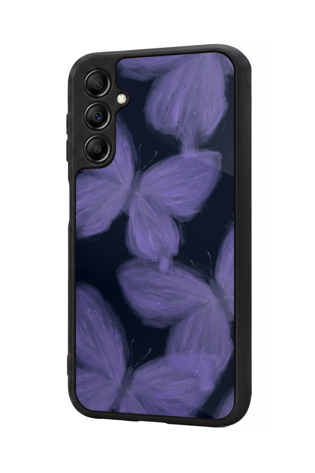 Samsung Galaxy A14 Uyumlu Kelebek Tasarımlı Glossy Premium Kılıf