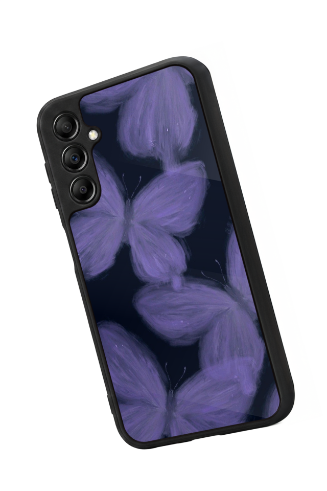 Samsung Galaxy A14 Uyumlu Kelebek Tasarımlı Glossy Premium Kılıf