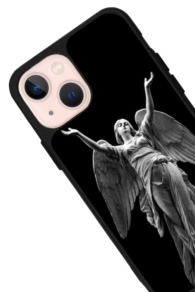 iPhone 15 Plus Uyumlu Melek Tasarımlı Glossy Premium Kılıf