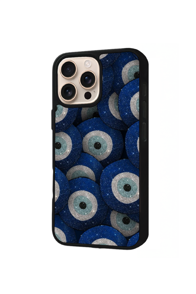 iPhone 14 Pro Uyumlu Nazar Tasarımlı Glossy Premium Kılıf