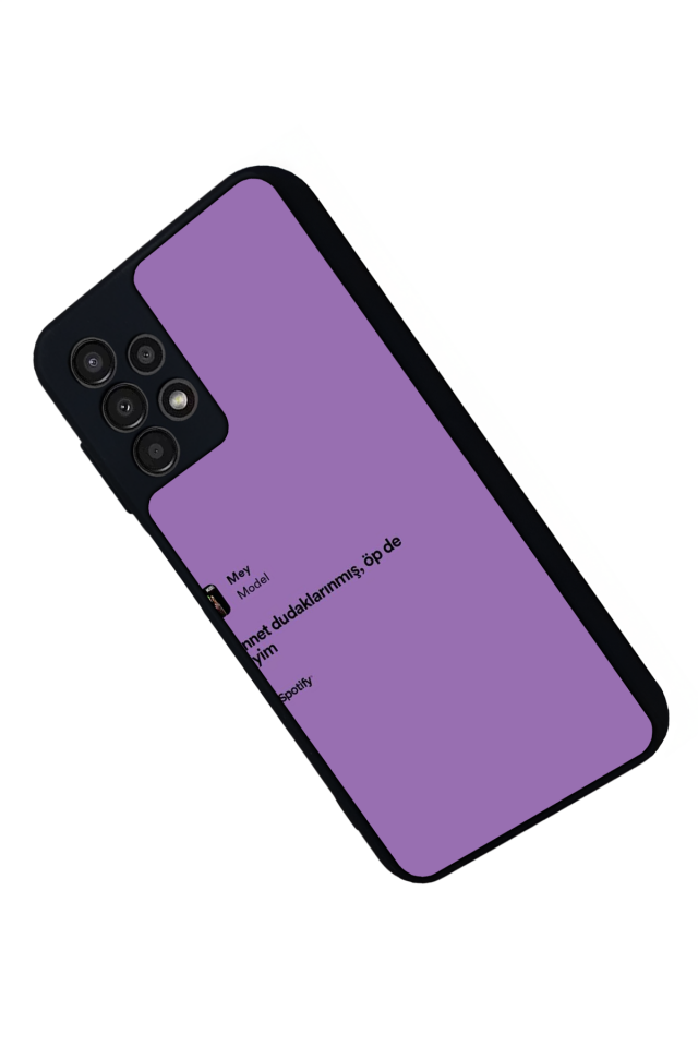 Samsung Galaxy A23 Uyumlu Sarki Sozleri Tasarımlı Glossy Premium Kılıf