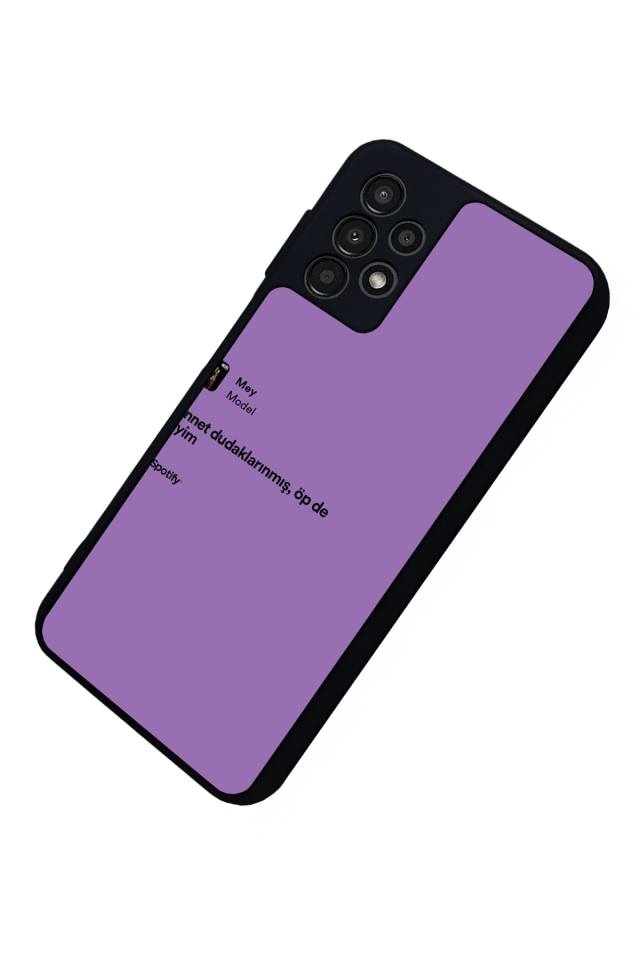 Samsung Galaxy A23 Uyumlu Sarki Sozleri Tasarımlı Glossy Premium Kılıf