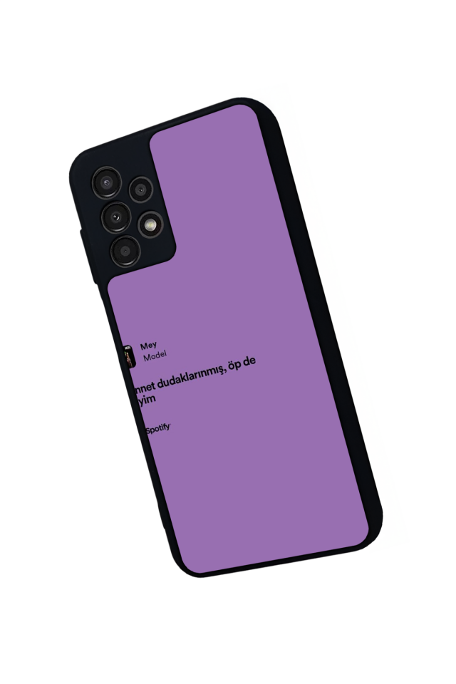 Samsung Galaxy A23 Uyumlu Sarki Sozleri Tasarımlı Glossy Premium Kılıf