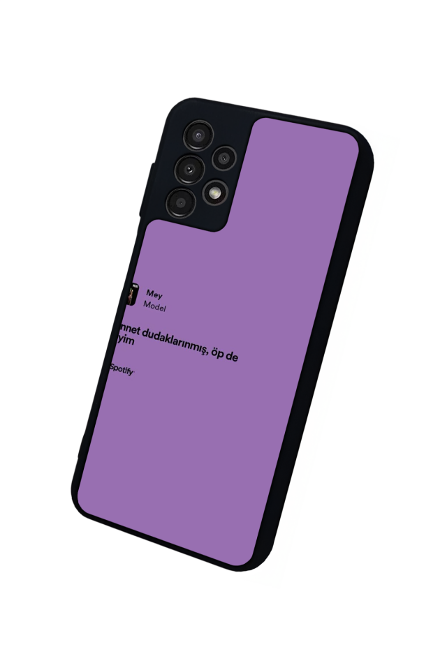 Samsung Galaxy A23 Uyumlu Sarki Sozleri Tasarımlı Glossy Premium Kılıf