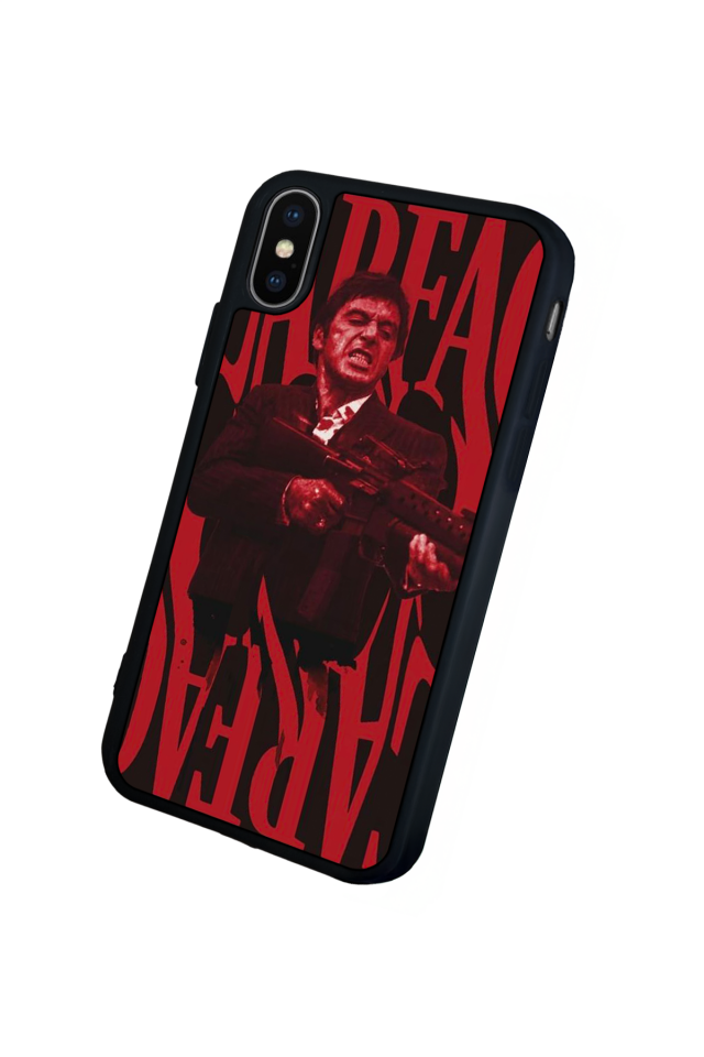iPhone X/ XS Uyumlu Scarface Tasarımlı Glossy Premium Kılıf