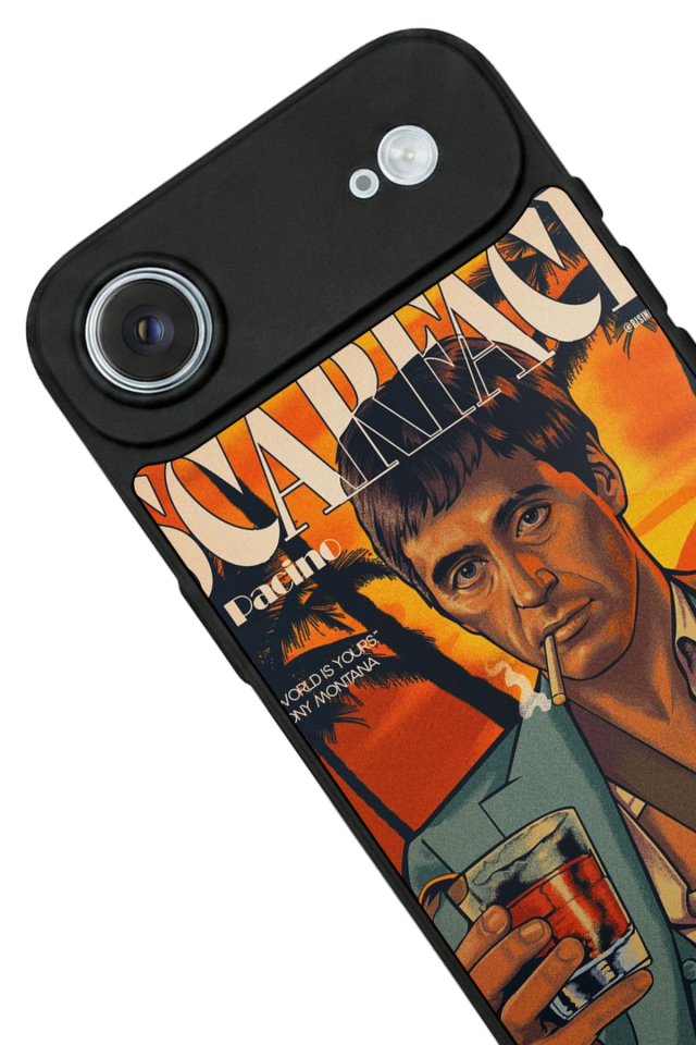 iPhone 17 Air Uyumlu Scarface Tasarımlı Glossy Premium Kılıf