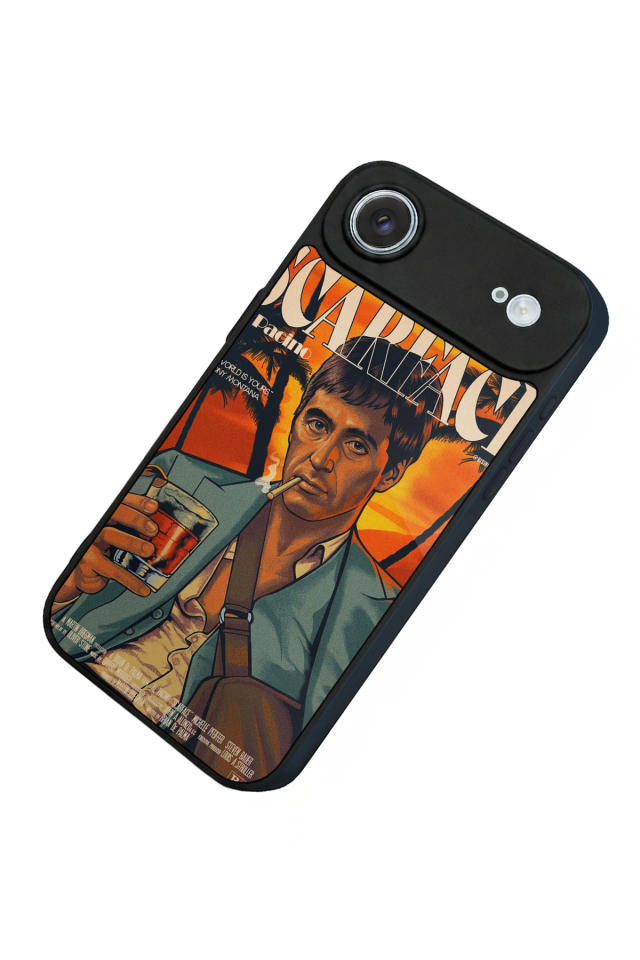 iPhone 17 Air Uyumlu Scarface Tasarımlı Glossy Premium Kılıf