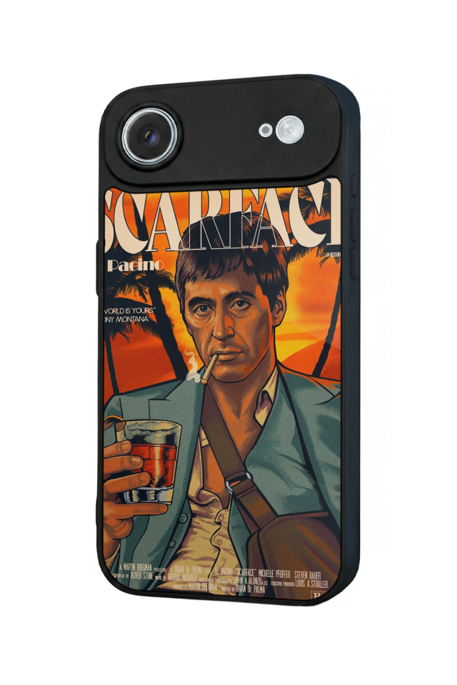 iPhone 17 Air Uyumlu Scarface Tasarımlı Glossy Premium Kılıf