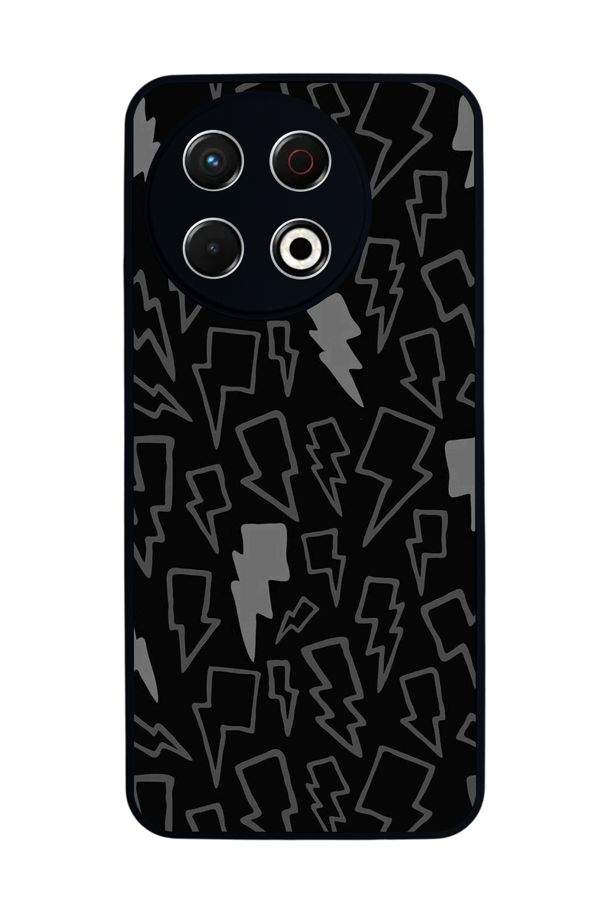 Tecno Spark 30 Pro Uyumlu Simsek Tasarımlı Glossy Premium Kılıf