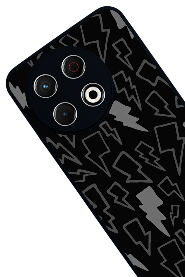 Tecno Spark 30 Pro Uyumlu Simsek Tasarımlı Glossy Premium Kılıf