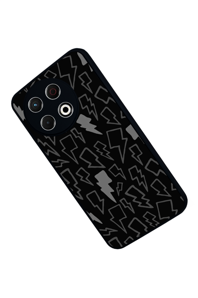 Tecno Spark 30 Pro Uyumlu Simsek Tasarımlı Glossy Premium Kılıf