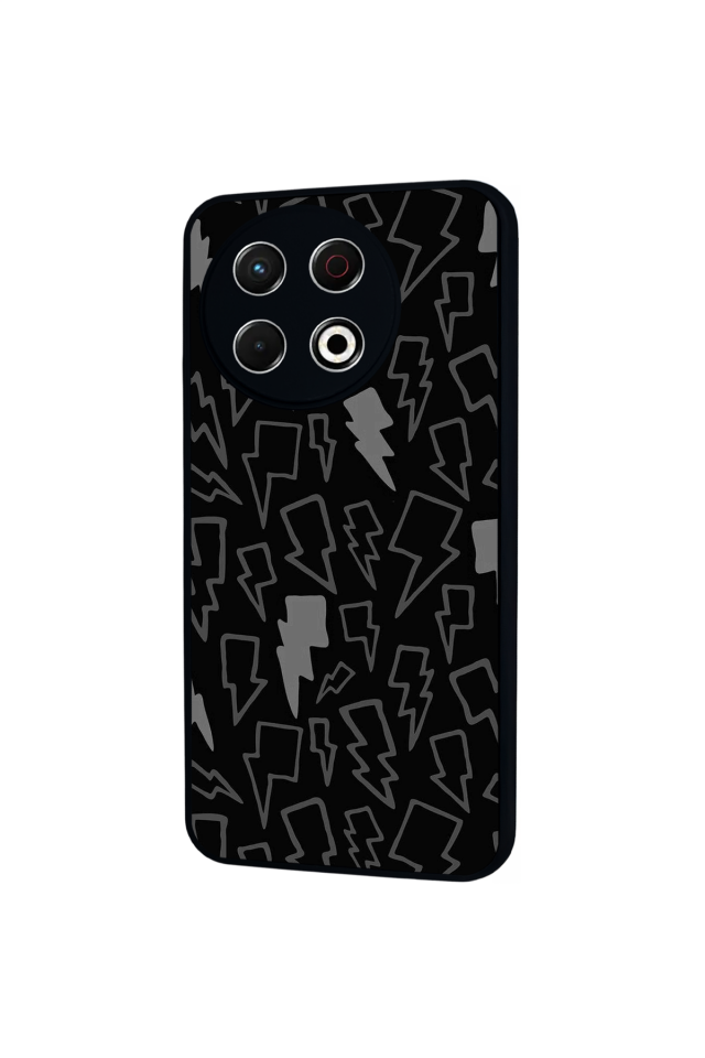 Tecno Spark 30 Pro Uyumlu Simsek Tasarımlı Glossy Premium Kılıf