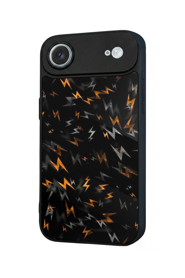 iPhone 17 Air Uyumlu Simsek Tasarımlı Glossy Premium Kılıf