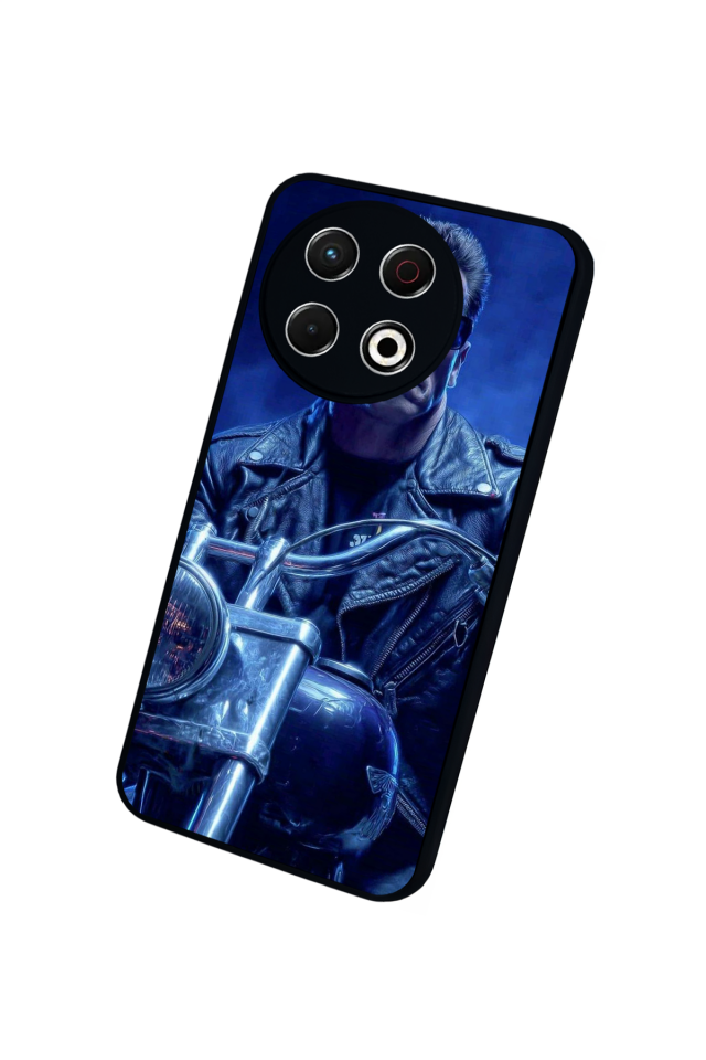 Tecno Spark 30 Pro Uyumlu Terminator Tasarımlı Glossy Premium Kılıf