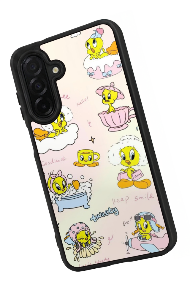 Samsung Galaxy A36 Uyumlu Tweety Tasarımlı Glossy Premium Kılıf