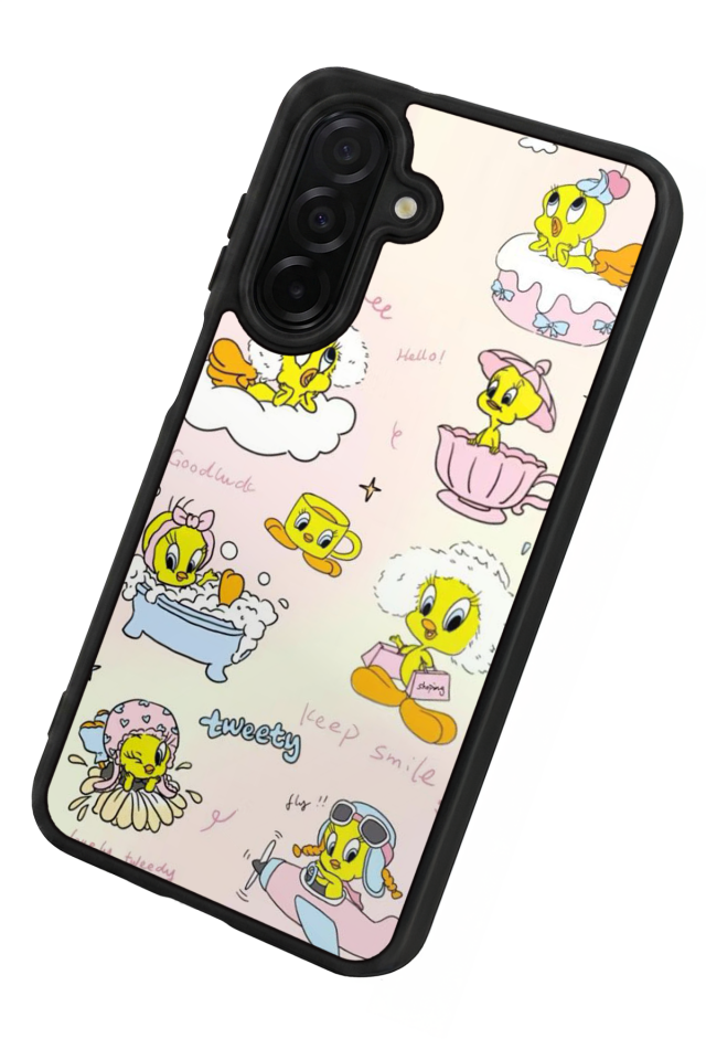 Samsung Galaxy A36 Uyumlu Tweety Tasarımlı Glossy Premium Kılıf