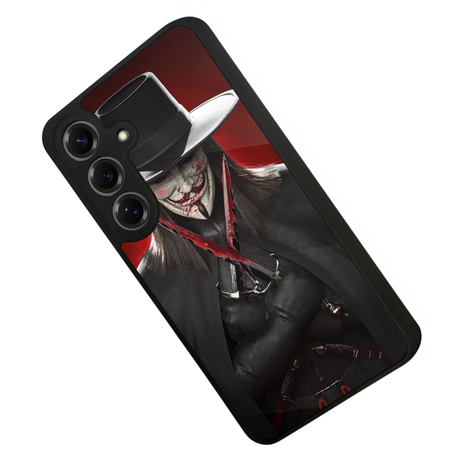 Samsung Galaxy S25 Uyumlu Vendetta Tasarımlı Glossy Premium Kılıf