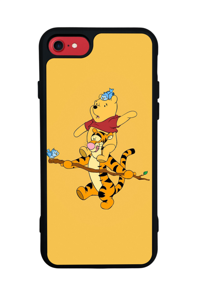 iPhone SE Uyumlu Winnie Tasarımlı Glossy Premium Kılıf