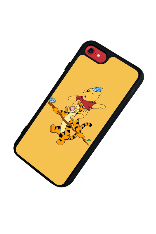 iPhone SE Uyumlu Winnie Tasarımlı Glossy Premium Kılıf