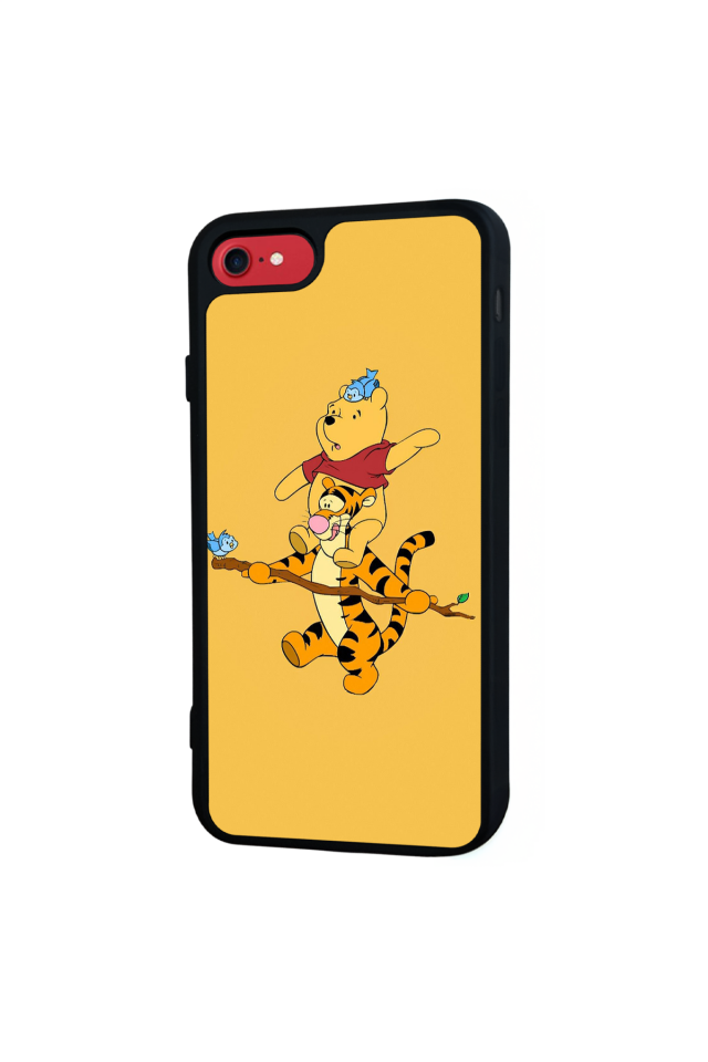 iPhone SE Uyumlu Winnie Tasarımlı Glossy Premium Kılıf