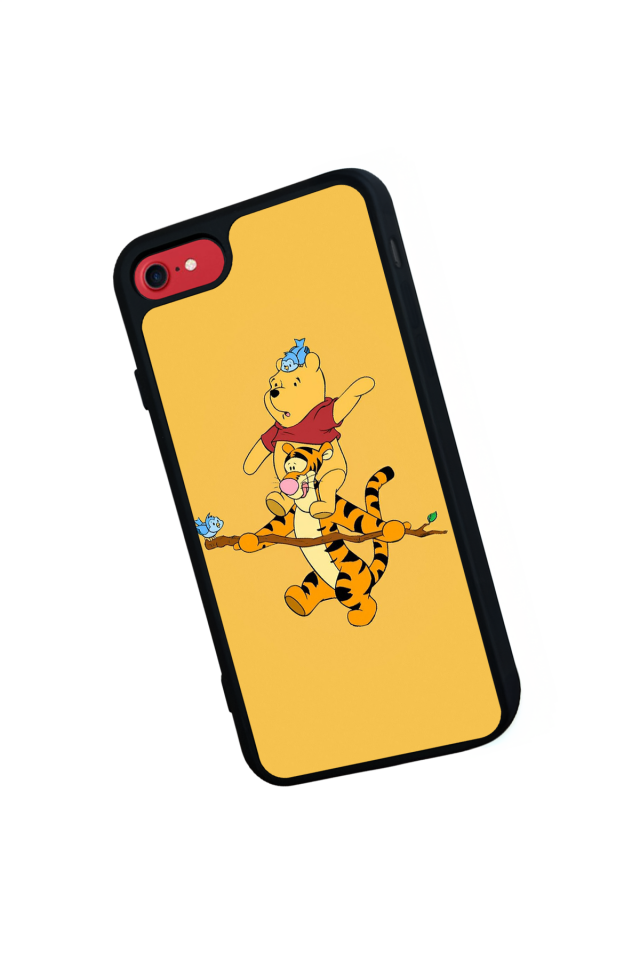 iPhone SE Uyumlu Winnie Tasarımlı Glossy Premium Kılıf