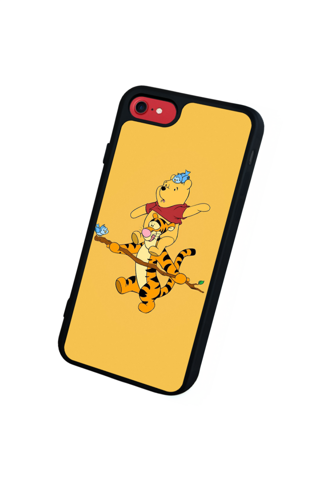 iPhone SE Uyumlu Winnie Tasarımlı Glossy Premium Kılıf